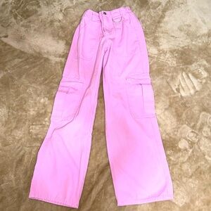 Love, fire pink cargo pants